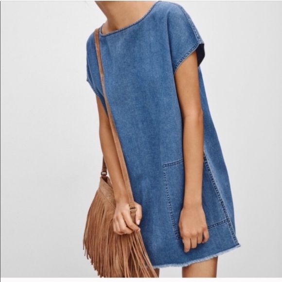aritzia denim dress